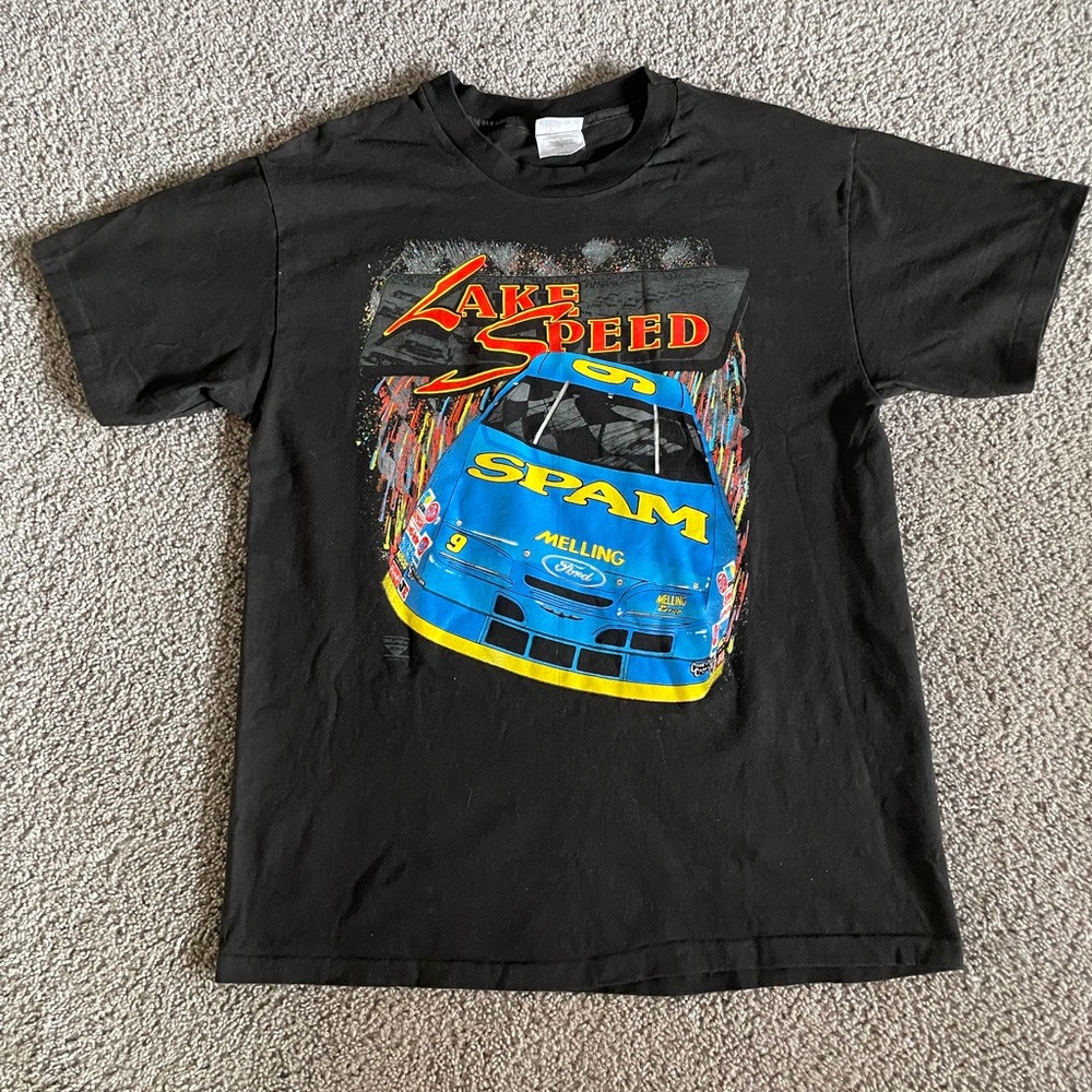 Vintage Single Stitch NASCAR Lake Speed Spam Shirt